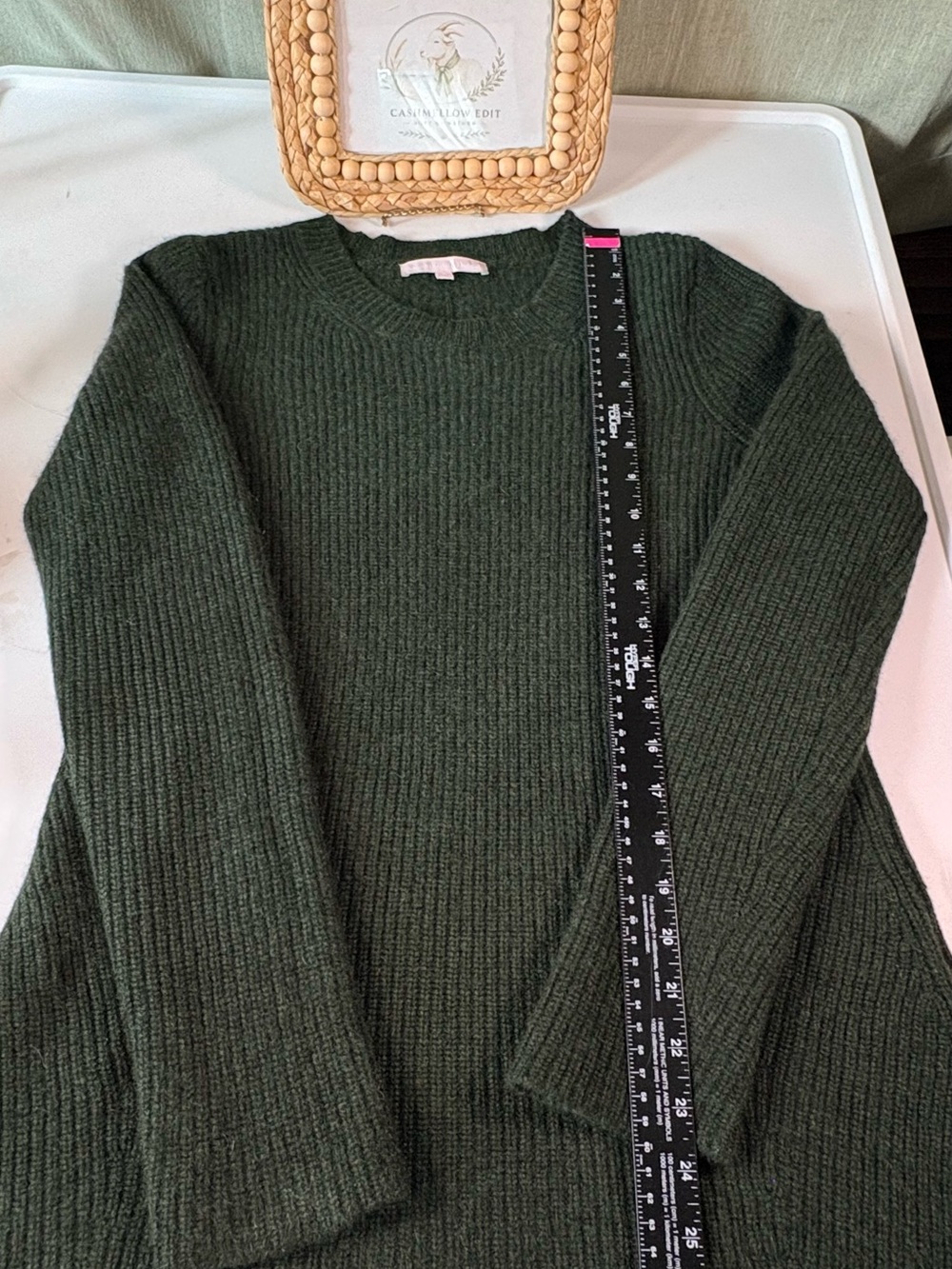 🌲 The Cashmere Project Forest Green Olive
100% Cashmere Rib Knit Sweater M - Picture 4 of 8